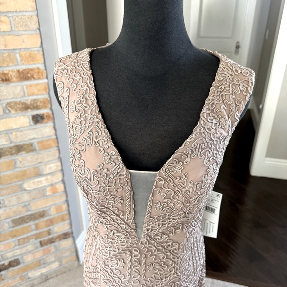 AIDAN MADDOX DRESS size 4 new with tags prom wedding party mauvish brown - Picture 2 of 14